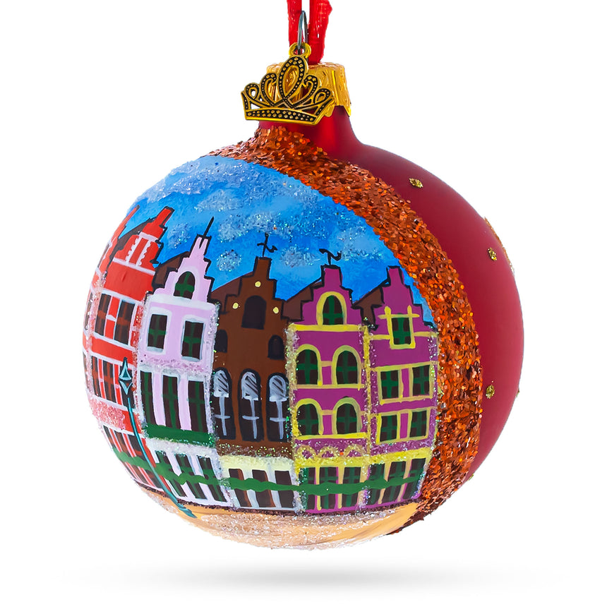 Buy Christmas Ornaments Travel Europe Belgium by BestPysanky Online Gift Ship