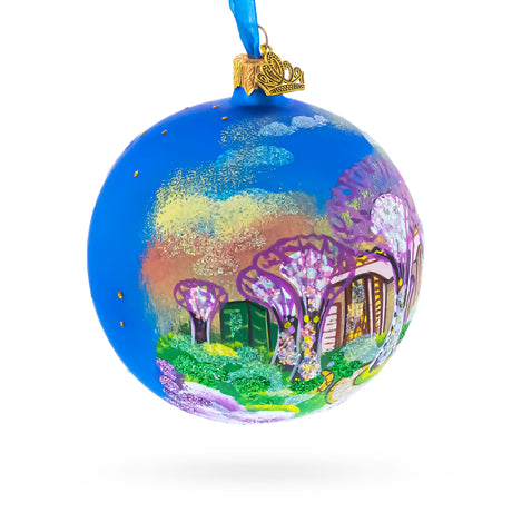 Botanic Gardens, Singapore Glass Ball Christmas Ornament 4 InchesUkraine ,dimensions in inches: 4 x 4 x 4