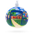 Glass Wynwood Walls, Miami, Florida Glass Ball Christmas Ornament 4 Inches in Multi color Round