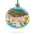 Glass The Walls of Dubrovnik, Croatia Glass Ball Christmas Ornament 4 Inches in Multi color Round