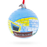 Glass University of Alaska Museum of the North, Fairbanks, Alaska, USA Glass Ball Christmas Ornament 4 Inches in Multi color Round