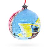 University of Alaska Museum of the North, Fairbanks, Alaska, USA Glass Ball Christmas Ornament 4 InchesUkraine ,dimensions in inches: 4 x 4 x 4