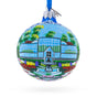 Glass Manito Park, Spokane, Washington, USA Glass Ball Christmas Ornament 3.25 Inches in Multi color Round