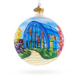 Glass Chihuly Garden and Glass, Seattle, Washington, USA Glass Ball Christmas Ornament 4 Inches in Multi color Round