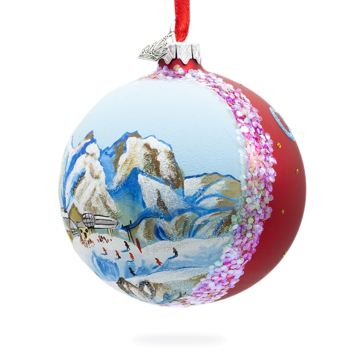 Buy Christmas Ornaments Travel Europe France Ski Resorts by BestPysanky Online Gift Ship