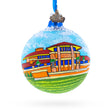 Glass Frank Lloyd Wright's Martin House, Buffalo, New York, USA Glass Ball Christmas Ornament 3.25 Inches in Multi color Round