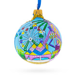 Glass State Fair, St Paul, Minnesota, USA Glass Ball Christmas Ornament 3.25 Inches in Multi color Round