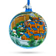 Glass Old Town (Altstadt), Tbilisi, Georgia Glass Ball Christmas Ornament 4 Inches in Multi color Round