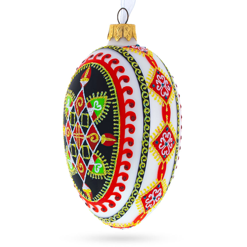 Buy Christmas Ornaments Glass Egg Pysanky by BestPysanky Online Gift Ship