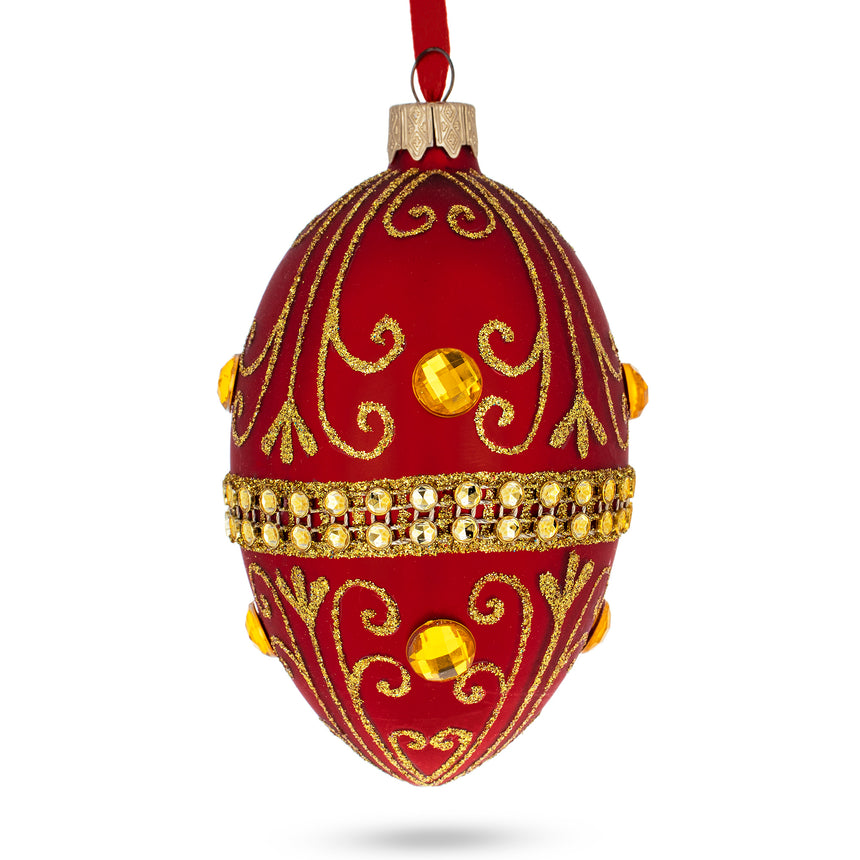 Buy Christmas Ornaments Glass Egg Royal Inspired by BestPysanky Online Gift Ship