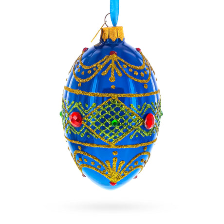 Buy Christmas Ornaments Glass Egg Geometrical by BestPysanky Online Gift Ship