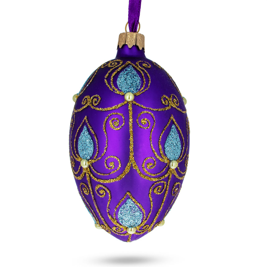 Buy Christmas Ornaments Glass Egg Royal Inspired by BestPysanky Online Gift Ship