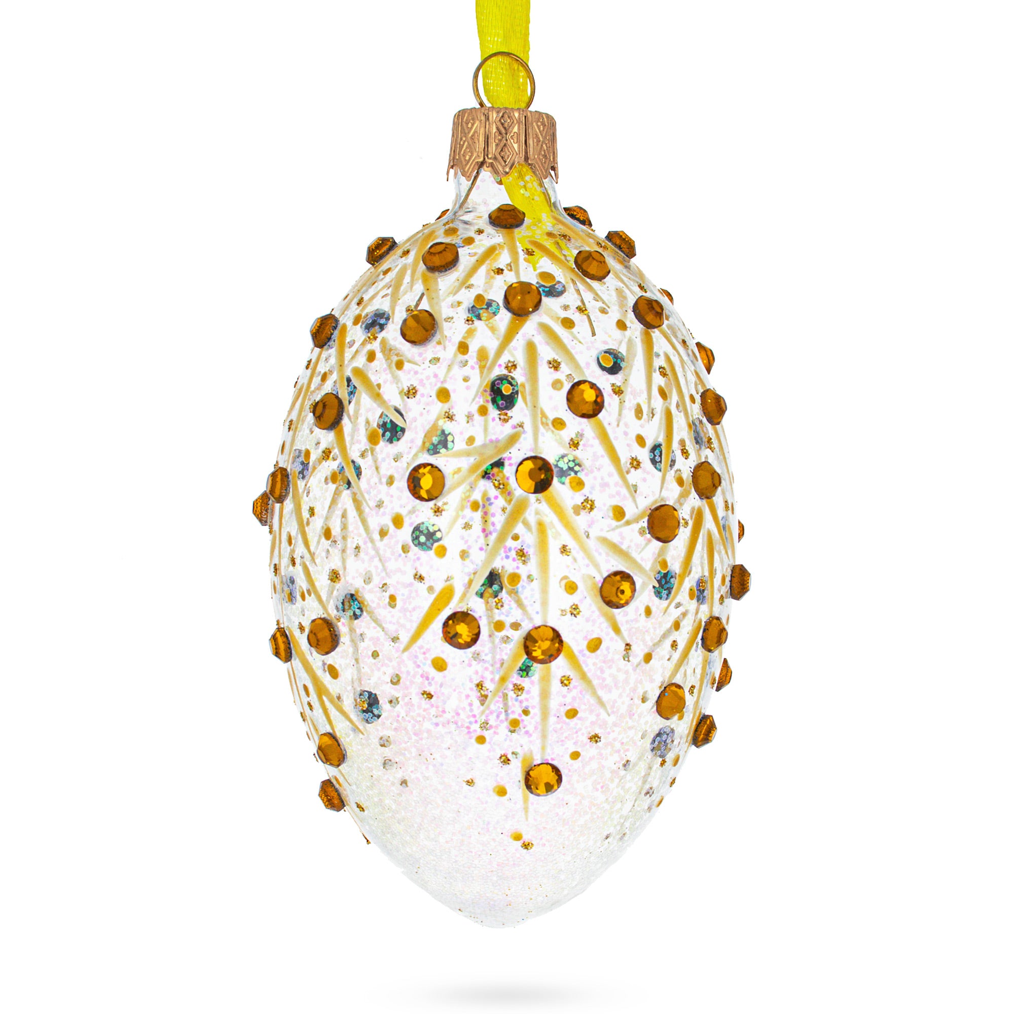 Radiant Glitter Gold Star Christmas Tree Ornament + Reviews