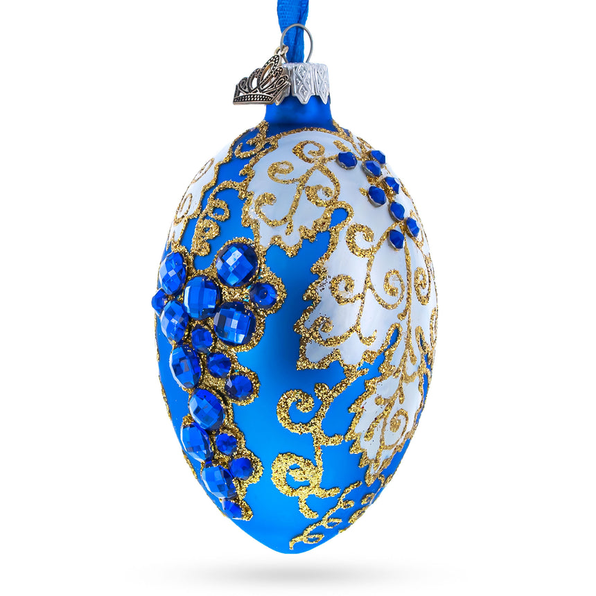 Buy Christmas Ornaments Glass Egg Royal Inspired by BestPysanky Online Gift Ship