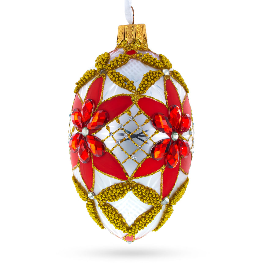 Buy Christmas Ornaments Glass Egg Geometrical by BestPysanky Online Gift Ship