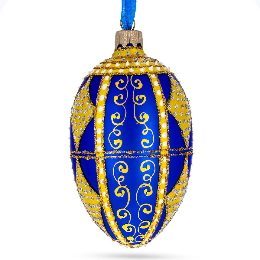 Buy Christmas Ornaments Glass Egg Royal Inspired by BestPysanky Online Gift Ship