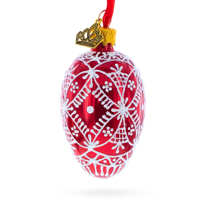 Buy Christmas Ornaments Glass Egg Geometrical by BestPysanky Online Gift Ship