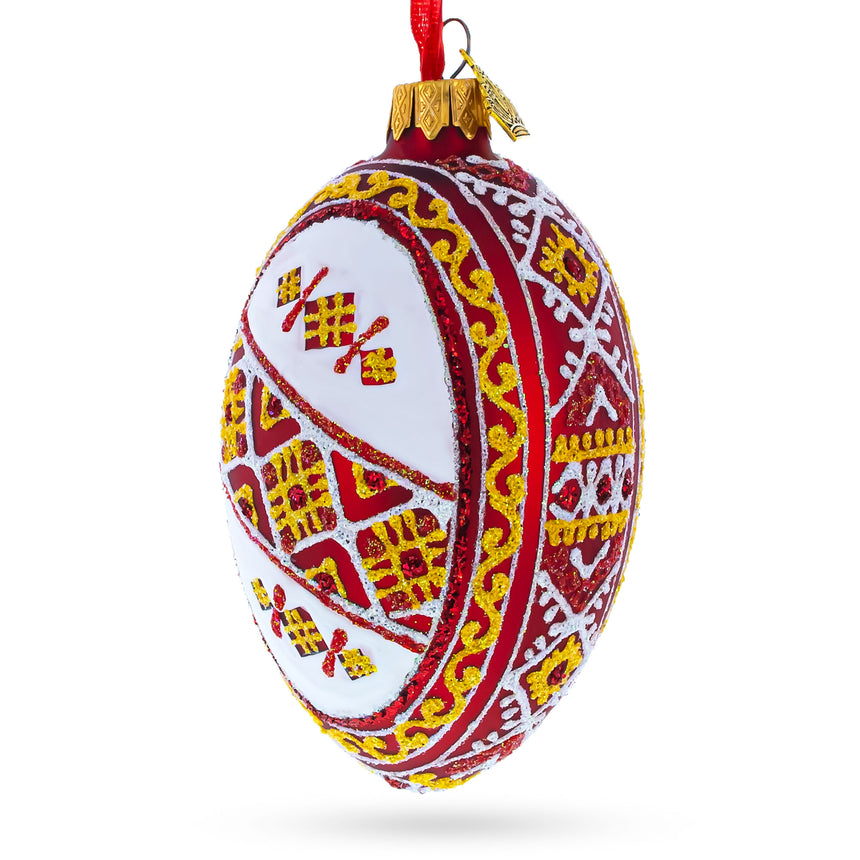 Buy Christmas Ornaments Glass Egg Pysanky by BestPysanky Online Gift Ship