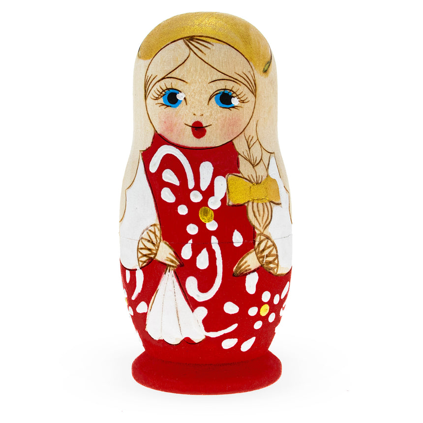 BestPysanky online gift shop sells stackable matryoshka stacking toy babushka Russian authentic for kids little Christmas nested matreshka wood hand painted collectible figurine figure statuette