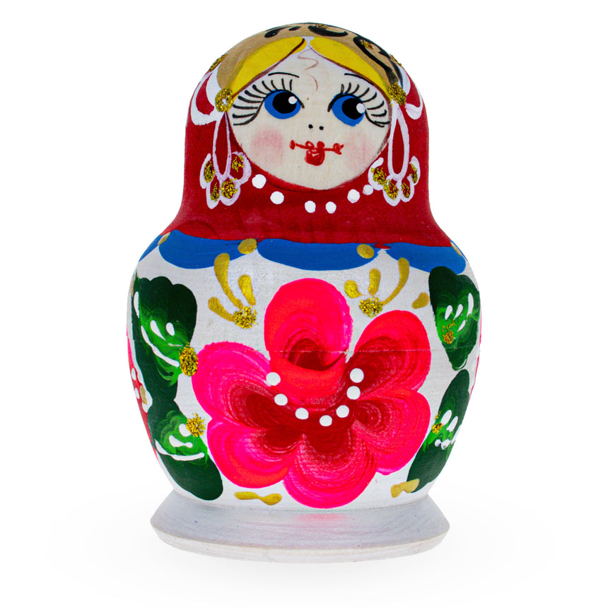 BestPysanky online gift shop sells stackable matryoshka stacking toy babushka Russian authentic for kids little Christmas nested matreshka wood hand painted collectible figurine figure statuette