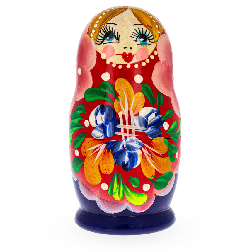 BestPysanky online gift shop sells stackable matryoshka stacking toy babushka Russian authentic for kids little Christmas nested matreshka wood hand painted collectible figurine figure statuette