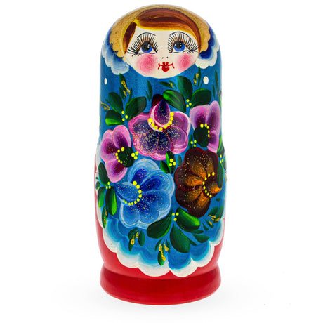 BestPysanky online gift shop sells stackable matryoshka stacking toy babushka Russian authentic for kids little Christmas nested matreshka wood hand painted collectible figurine figure statuette