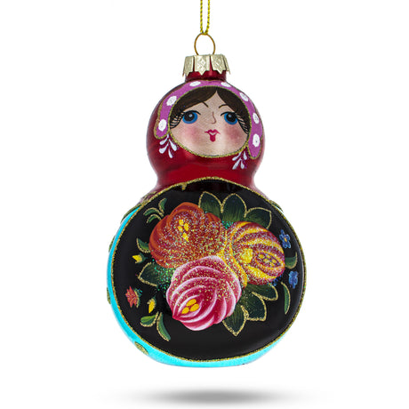 Glass Doll Glass Christmas Ornament in Multi color