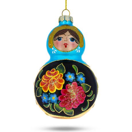 Glass Doll Glass Christmas Ornament in Multi color