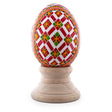 Eggshell Authentic Blown Real Eggshell Ukrainian Easter Egg Pysanka 049 in Multi color Oval