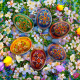 Buy Easter Eggs Wooden Set of 3+ by BestPysanky Online Gift Ship