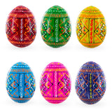 Buy Easter Eggs Wooden Set of 3+ by BestPysanky Online Gift Ship