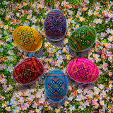 Buy Easter Eggs Wooden Set of 3+ by BestPysanky Online Gift Ship