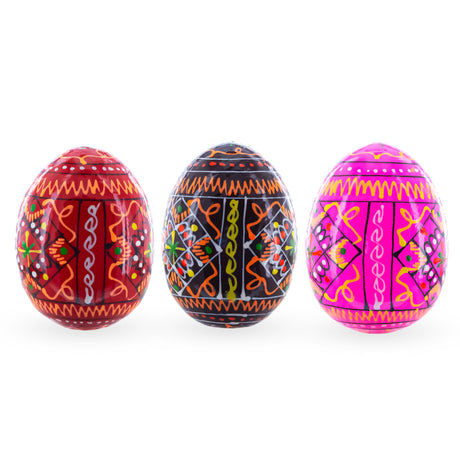 Buy Easter Eggs Wooden Set of 3+ by BestPysanky Online Gift Ship