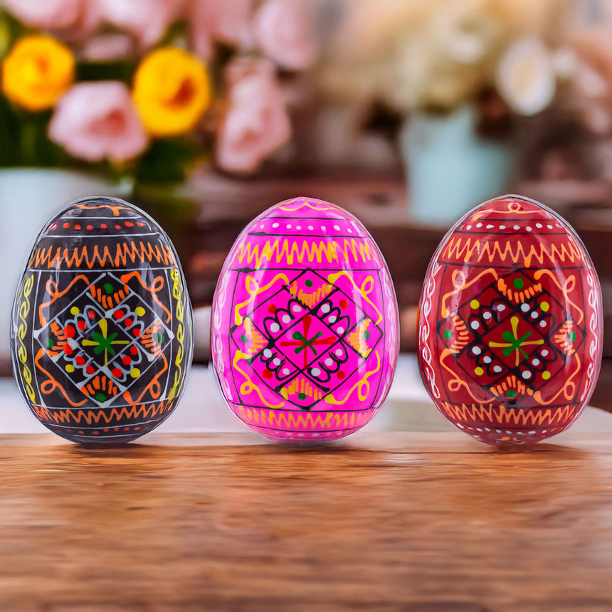 Buy Easter Eggs Wooden Set of 3+ by BestPysanky Online Gift Ship