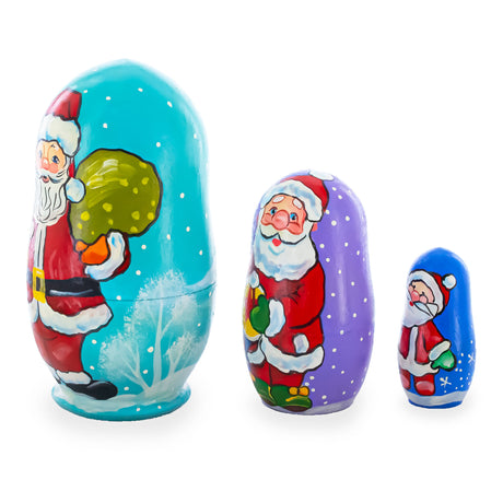 BestPysanky online gift shop sells stackable matryoshka stacking toy babushka Russian authentic for kids little Christmas nested matreshka wood hand painted collectible figurine figure statuette