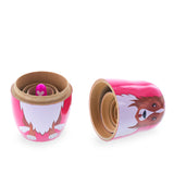 Dogs and Puppies with Bone Animal Wooden Nesting Dolls 4.75 Inches ,dimensions in inches: 4.75 x 1 x