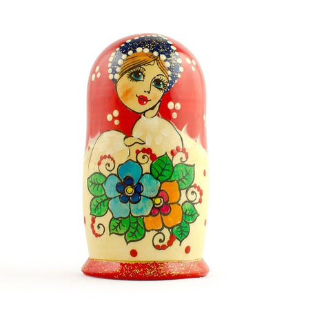 BestPysanky online gift shop sells stackable matryoshka stacking toy babushka Russian authentic for kids little Christmas nested matreshka wood hand painted collectible figurine figure statuette