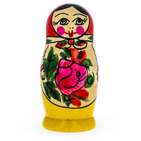 BestPysanky online gift shop sells traditional stackable matryoshka stacking toy babushka Russian authentic for kids little Christmas nested matreshka wood hand painted collectible figurine figure statuette floral flowers semenov