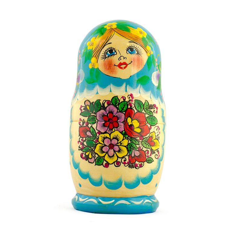 BestPysanky online gift shop sells stackable matryoshka stacking toy babushka Russian authentic for kids little Christmas nested matreshka wood hand painted collectible figurine figure statuette