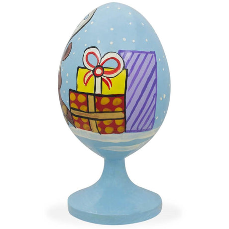 BestPysanky online gift shop sells Wooden carved figurine hand painted Ukrainian Easter egg pysanky