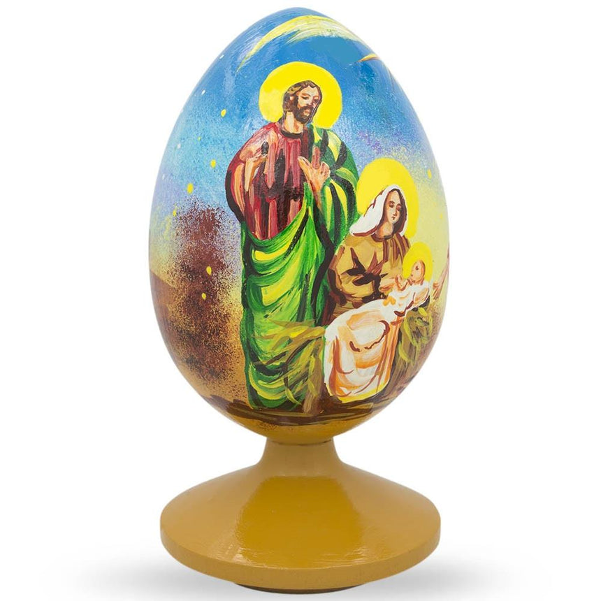 Buy Easter Eggs Wooden By Theme Religious by BestPysanky Online Gift Ship