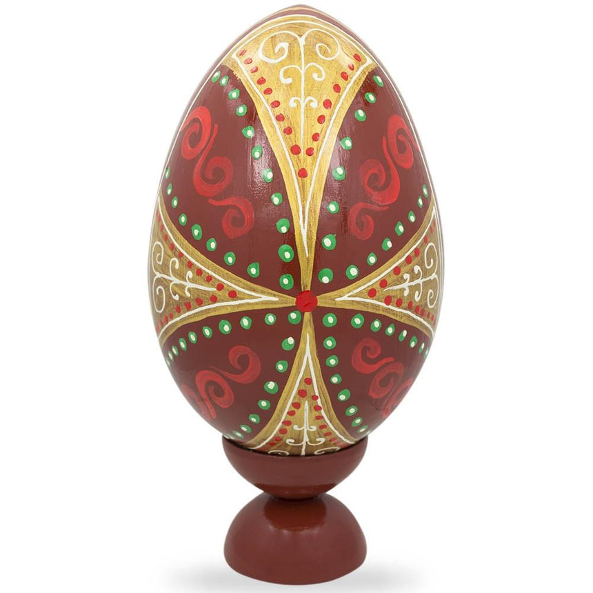 BestPysanky online gift shop sells Wooden carved figurine hand painted Ukrainian Easter egg pysanky