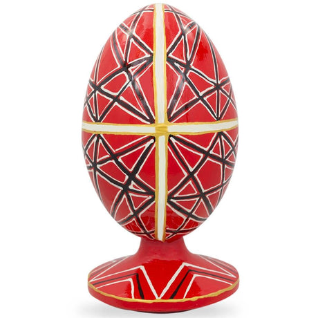 BestPysanky online gift shop sells Wooden carved figurine hand painted Ukrainian Easter egg pysanky