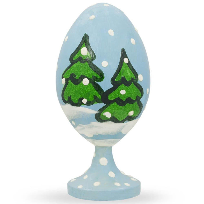 BestPysanky online gift shop sells Wooden carved figurine hand painted Ukrainian Easter egg pysanky