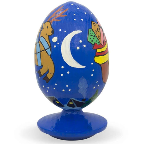 BestPysanky online gift shop sells Wooden carved figurine hand painted Ukrainian Easter egg pysanky