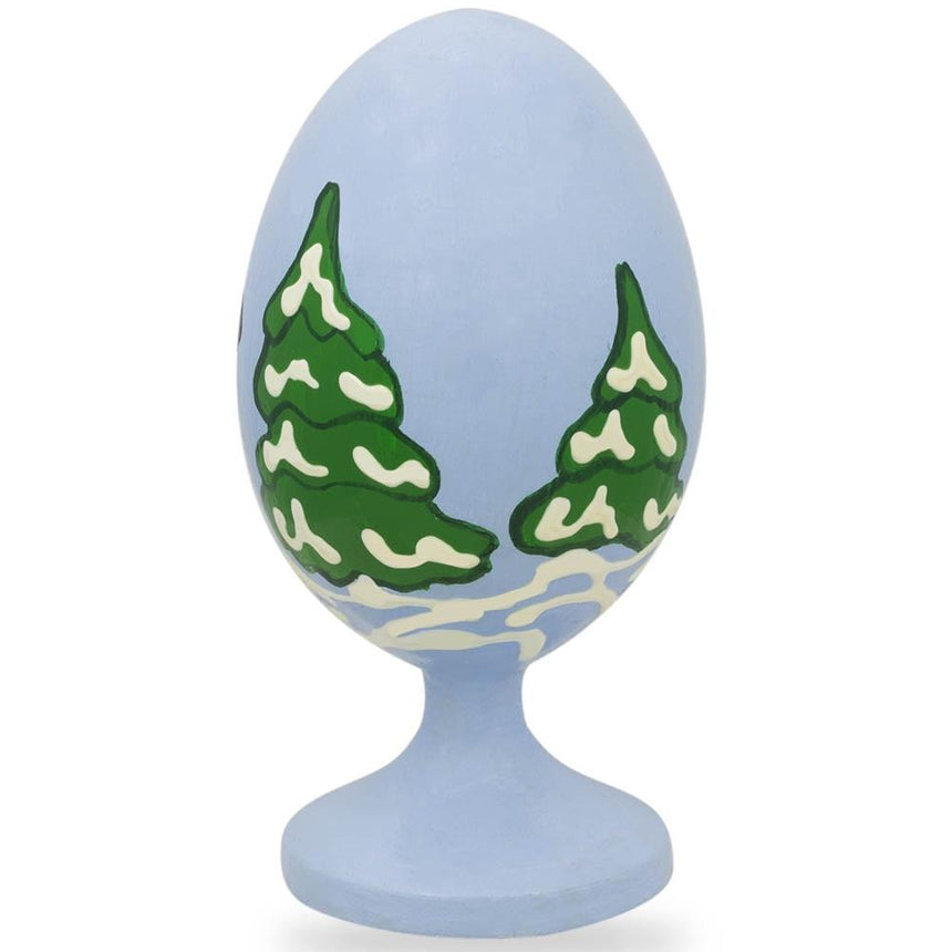 BestPysanky online gift shop sells Wooden carved figurine hand painted Ukrainian Easter egg pysanky