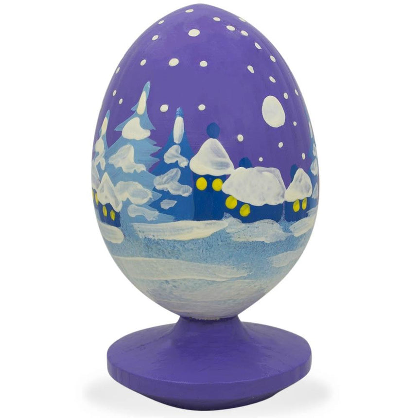 BestPysanky online gift shop sells Wooden carved figurine hand painted Ukrainian Easter egg pysanky