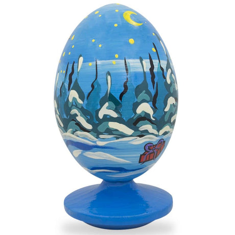 BestPysanky online gift shop sells Wooden carved figurine hand painted Ukrainian Easter egg pysanky