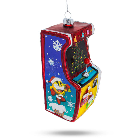 Glass Arcade Game Machine Glass Christmas Ornament in Multi color