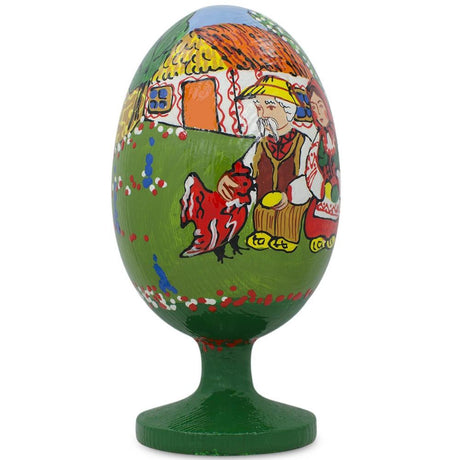 BestPysanky online gift shop sells Easter eggs, Easter decorations, Easter decoration for kids, home decor Wooden carved figurine hand painted Ukrainian Easter egg pysanky wood Russian